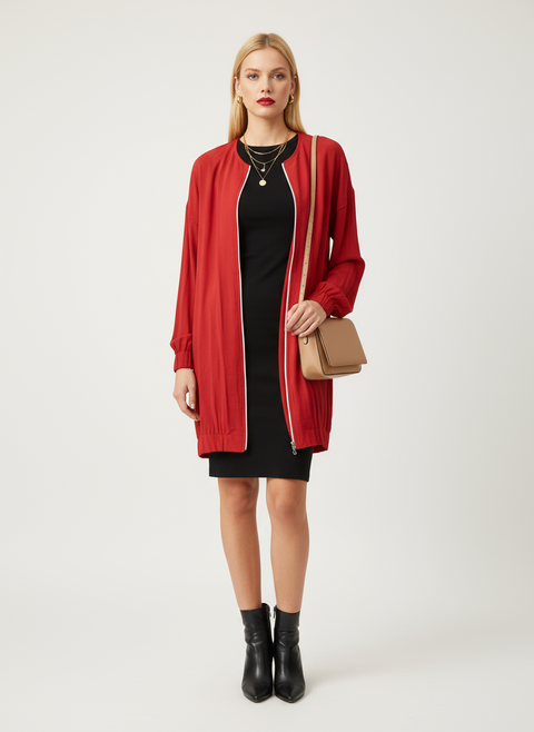 Fermuar detaylı ceket