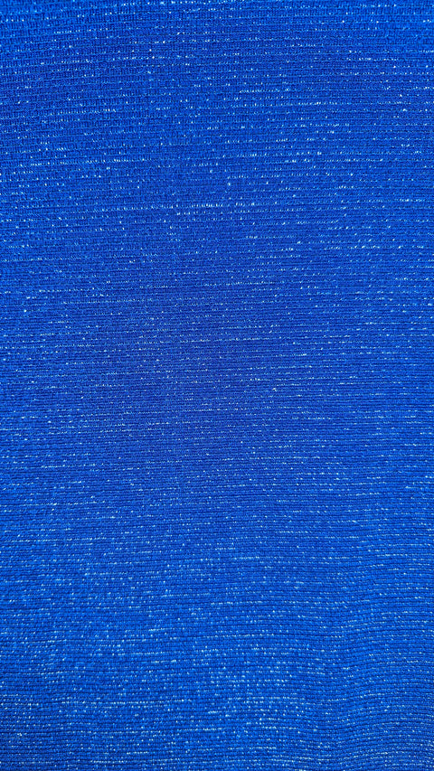 Sim detaylı saks mavisi maxi elbise