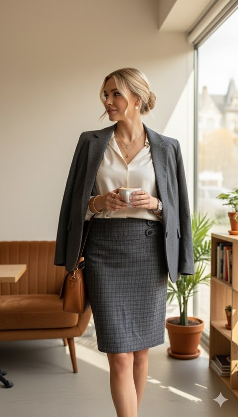 Ekose diz altı etek