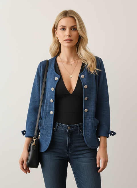 Ceket cepli lacivert