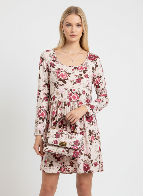 Çiçek desenli elbise