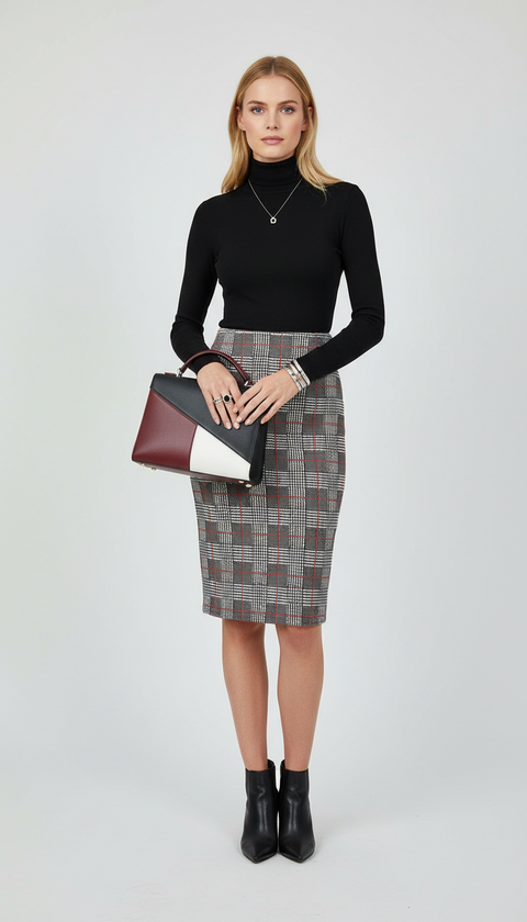 Ekose diz altı etek