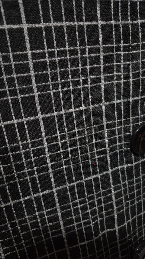 Desenli midi boy düğme detaylı etek