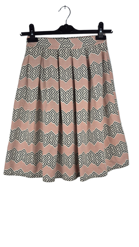 Turuncu siyah desen etek