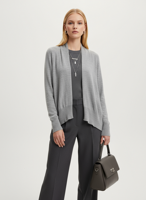 Gri önü detaylı kazak