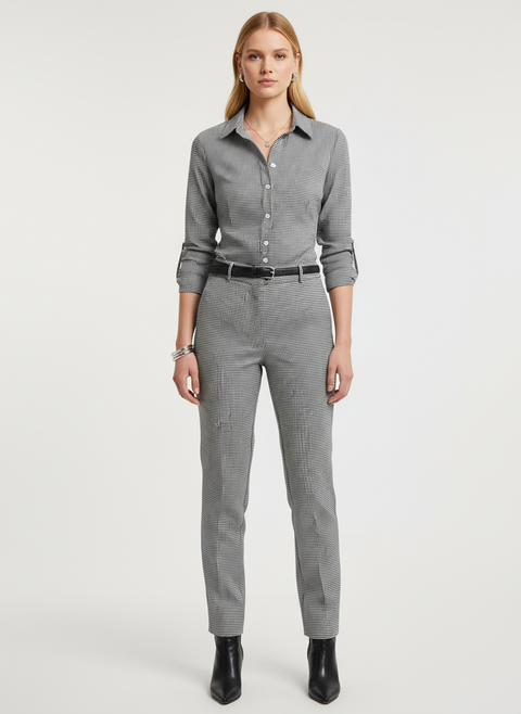 Ekoseli cep detaylı gömlek