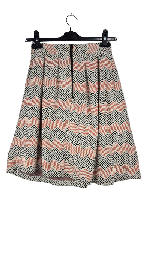 Turuncu siyah desen etek