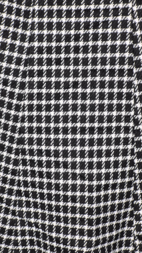 Kare desenli mini etek