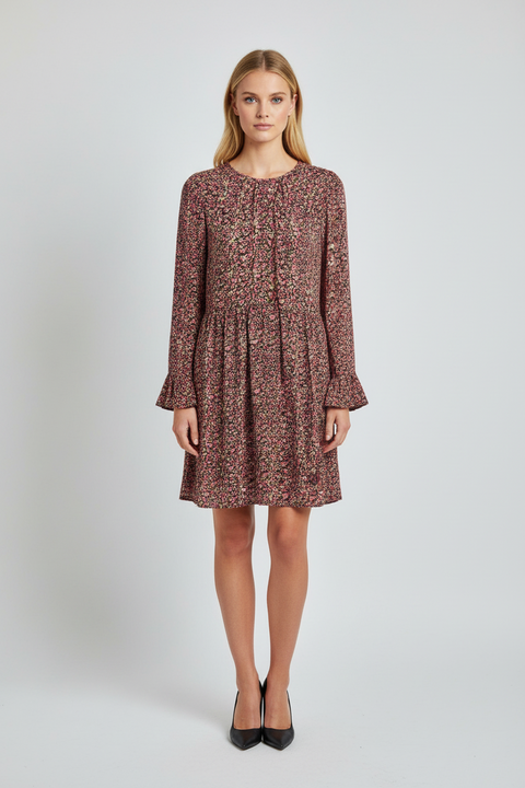 minik çiçek desen elbise