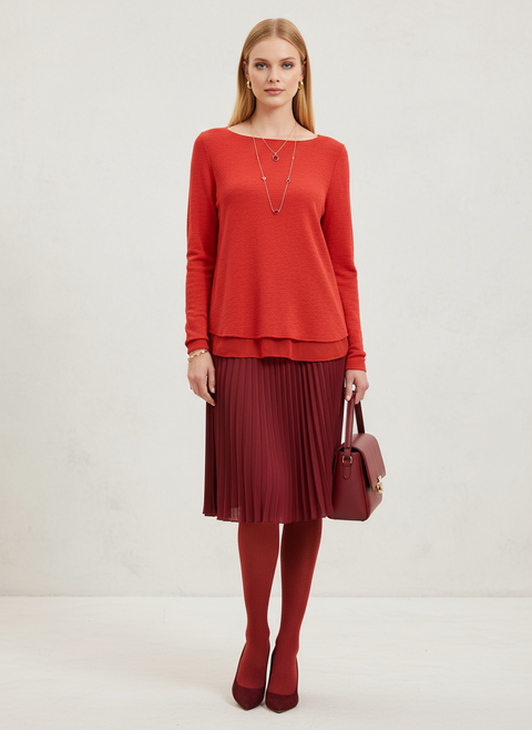 Ne çiçeği rengi kazak