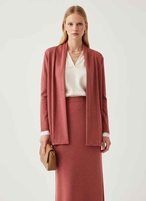 Gül kurusu rengi hırka