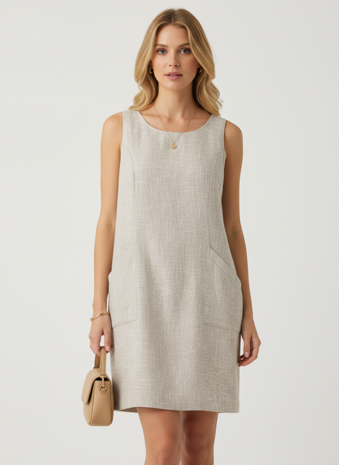 pastel renk geçişli krem astarlı elbise