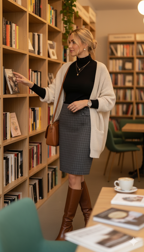 Ekose diz altı etek