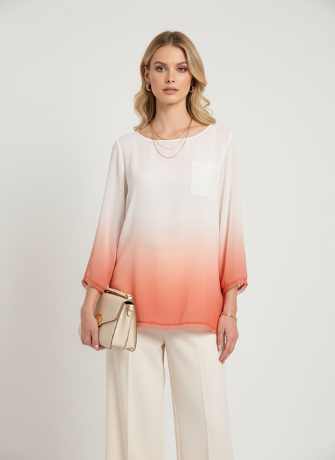 beyaz pembe dantel detaylı bluz