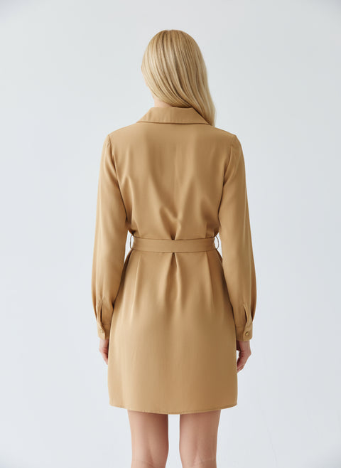 Sarı Kemerli elbise